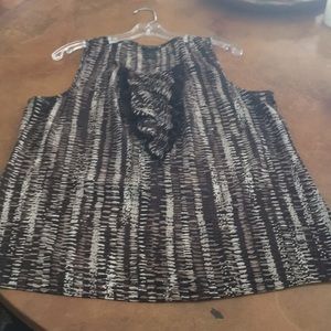 Ann Taylor sleeveless animal print top/blouse. Size 14. EUC